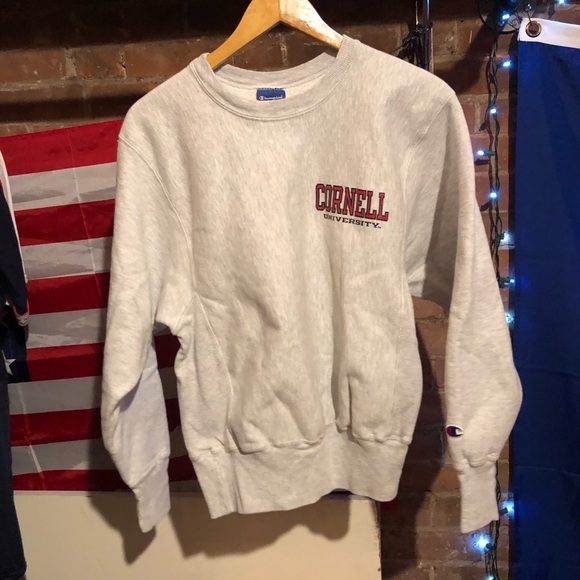 Champion Tops | Vintage Champion Cornell Reverse Weave Crewneck | Color: Cream/Tan | Size: S | Primerooutlet's Closet